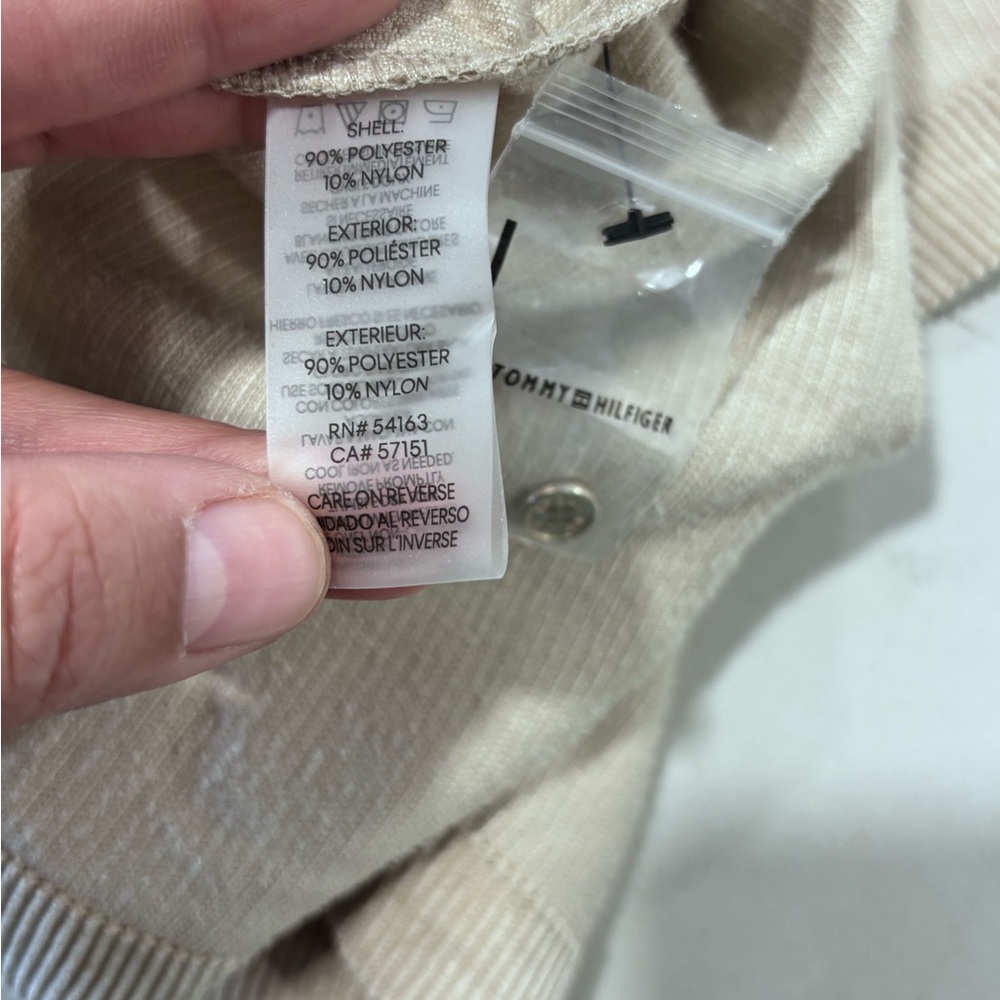Tommy Hilfiger Taupe Button-Up Midi Dress - Picture 13 of 16